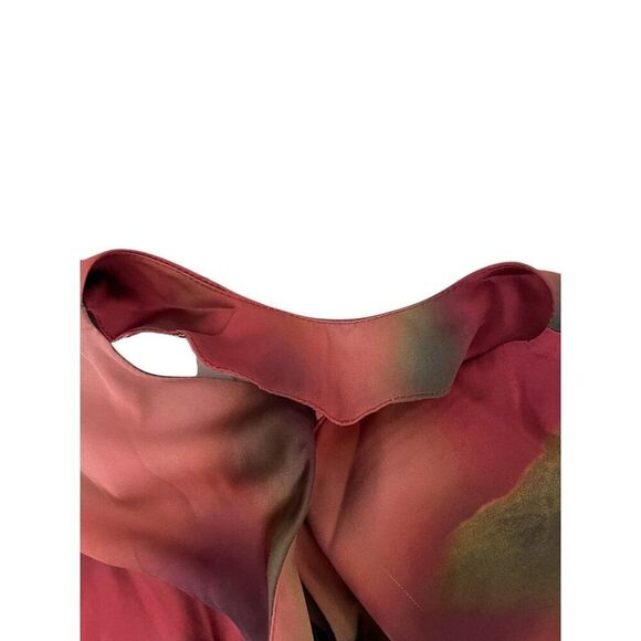 Zara Womens Midi Dress Size L Multicolor Tie Dye Satin Effect 2193/105 NWT - Picture 6 of 16